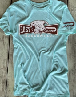 Lazy J Ranch Wear Lazy J Seafoam Green Graphic Tee