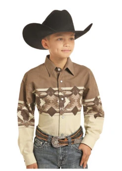 Panhandle Boy's Panhandle Snap Front Shirt C0S3053 C4