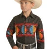 Panhandle Panhandle Boy's Black Western Shirt -Ariat Store panhandle panhandle boys black western shirt