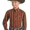 Panhandle Panhandle Boy's Serape Striped Shirt