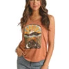 Panhandle Panhandle Ladies Bronze Graphic Tank -Ariat Store panhandle panhandle ladies bronze graphic tank