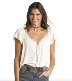 Panhandle Panhandle Ladies Cream Top
