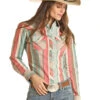 Panhandle Panhandle Ladies Jade Striped Shirt -Ariat Store panhandle panhandle ladies jade striped shirt