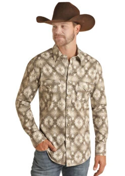 Panhandle Panhandle Men's Aztec Poplin Shirt