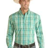 Panhandle Panhandle Men's Green Plaid Button Up Shirt -Ariat Store panhandle panhandle mens green plaid button up shi