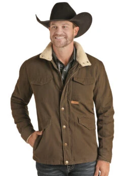 Panhandle Panhandle Men's Olive Colored Canvas Jacket