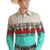 Panhandle Panhandle Men's Silver Steer Skull Long Sleeve Shirt -Ariat Store panhandle panhandle mens silver steer skull long s