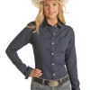 Panhandle Panhandle Women's Navy Long Sleeve Shirt -Ariat Store panhandle panhandle womens navy long sleeve shirt