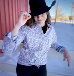 Panhandle Panhandle Women's Playing Card Snap Front Shirt -Ariat Store panhandle panhandle womens playing card snap front 2