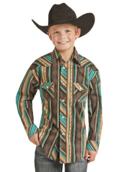 Panhandle Rock & Roll Cowboy Boy's Snap Front Shirt
