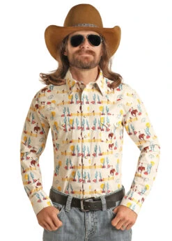 Panhandle Rock & Roll Cowboy Dale Brisby Snap Front Shirt