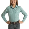 Panhandle Rock & Roll Cowgirl Girl's Turquoise Shirt -Ariat Store panhandle rock roll cowgirl girls turquoise shirt