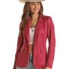 Panhandle Rock & Roll Ladies Pink Iridescent Blazer -Ariat Store panhandle rock roll ladies pink iridescent blazer