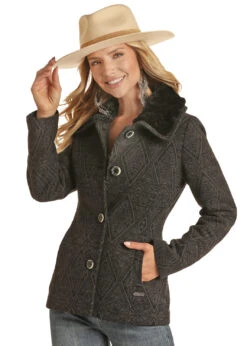 POWDER RIVER OUTFITTERS Powder River Ladies Aztec Jacquard Jacket C4