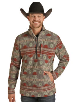 POWDER RIVER OUTFITTERS Powder River Men's Aztec Pullover 2XL