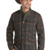 POWDER RIVER OUTFITTERS Powder River Men's Plaid Wool Coat C4 Size 4X -Ariat Store powder river outfitters powder river mens plaid wo