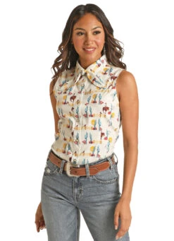 Rock And Roll Cowgirl Rock & Roll Cowgirl Ladies Snap Front Shirt