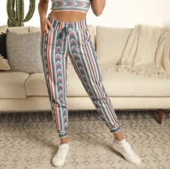 Rock And Roll Cowgirl Rock & Roll Cowgirl Striped Serape Joggers