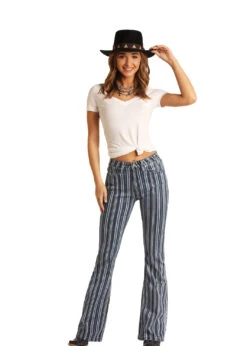 Rock And Roll Cowgirl Rock & Roll Cowgirl's Striped Trouser C4
