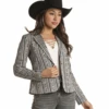 Rock And Roll Cowgirl Rock & Roll Women's Patterned Blazer C4 -Ariat Store rock and roll cowgirl rock roll womens patterned b