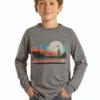 Rock & Roll Cowboy Rock & Roll Boys Long Sleeve Graphic Tee C4 -Ariat Store rock roll cowboy rock roll boys long sleeve graphi