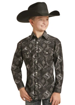 Rock & Roll Cowboy Rock & Roll Cowboy Boy's Bullrider Shirt