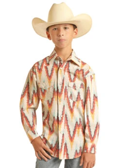 Rock & Roll Cowboy Rock & Roll Cowboy Boy's Dale Brisby Snap Front Shirt