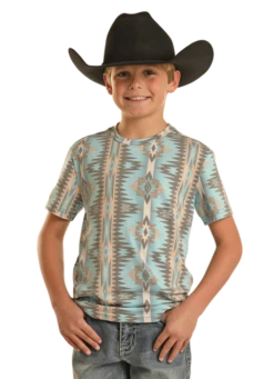 Rock & Roll Cowboy Rock & Roll Cowboy Boy's Southwestern Tee