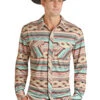 Rock & Roll Cowboy Rock & Roll Cowboy Men's Striped Button Up C4 -Ariat Store rock roll cowboy rock roll cowboy mens striped but