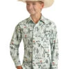 Rock & Roll Cowboy Rock & Roll Cowboy Mint Cactus Shirt