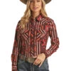 Rock & Roll Cowboy Rock & Roll Cowgirl Aztec Striped Long Sleeve Shirt -Ariat Store rock roll cowboy rock roll cowgirl aztec striped l