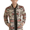 Rock & Roll Cowboy Rock & Roll Men's Aztec Shirt Jacket C4 -Ariat Store rock roll cowboy rock roll mens aztec shirt jacket
