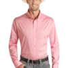 Rock & Roll Cowboy Rock & Roll Men's Pink Long Sleeve Shirt -Ariat Store rock roll cowboy rock roll mens pink long sleeve s