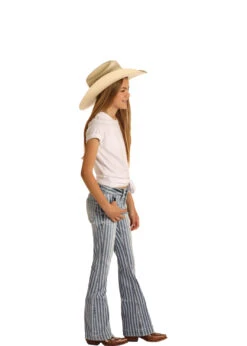 Rock & Roll Denim Girl's Stripe Trousers