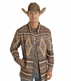 Rock & Roll Denim Rock & Roll Cowboy Aztec Shacket