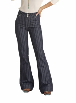 Rock & Roll Denim Rock & Roll Denim Striped Jacquard Trouser C3 -Ariat Store rock roll denim rock roll denim striped jacquard t 2