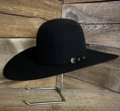 Rodeo King Rodeo King 100X Black Open Crown Felt Hat