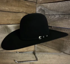 Rodeo King Rodeo King 30X Black Open Crown Felt Hat