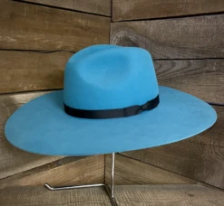Rodeo King Rodeo King 7X Turquoise Flat Tracker Hat C3