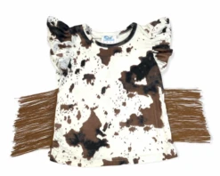 Shea Baby Shea Baby Cowprint Fringe Shirt