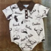 Shea Baby Shea Baby Infant's Sheriff Print Onesie -Ariat Store shea baby shea baby infants sheriff print onesie