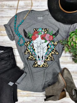 Texas True Texas True Grey Tribeland Tee Size XS