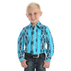 Wrangler Boy's Wrangler Checotah Snap Front Shirt BC1246Q C4 Size Large