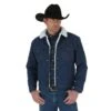 Wrangler Men's Wrangler Sherpa Lined Denim Jacket 74255PW -Ariat Store wrangler mens wrangler sherpa lined denim jacket 7