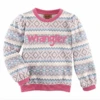 Wrangler Wrangler Girl's Aztec Patterned Sweatshirt -Ariat Store wrangler wrangler girls aztec patterned sweatshirt