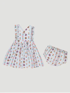 Wrangler Wrangler Girl's Patterned Dress And Bottoms