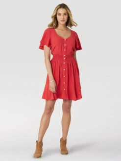 Wrangler Wrangler Ladies Retro Flutter Dress