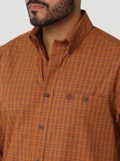 Wrangler Wrangler Men's George Strait Brown Button Down Shirt -Ariat Store wrangler wrangler mens george strait brown button 2