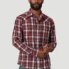 Wrangler Wrangler Men's Red Plaid Long Sleeve Shirt -Ariat Store wrangler wrangler mens red plaid long sleeve shirt