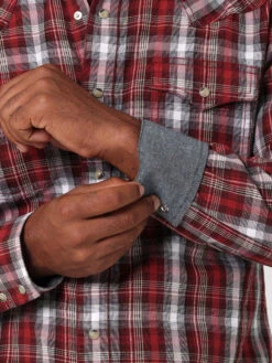 Wrangler Wrangler Men's Red Plaid Long Sleeve Shirt -Ariat Store wrangler wrangler mens red plaid long sleeve shirt 2